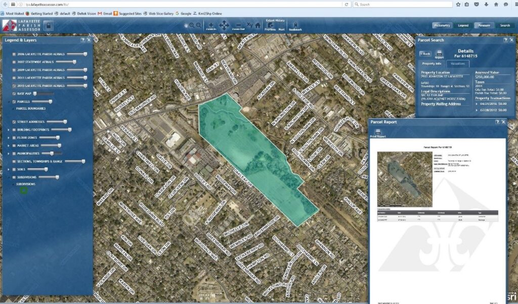 Lafayette Parish Tax Assessor Mapping Software - Fenstermaker